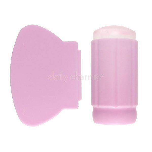 Clear Jelly Stamper & Scraper Set   Pink on Sale