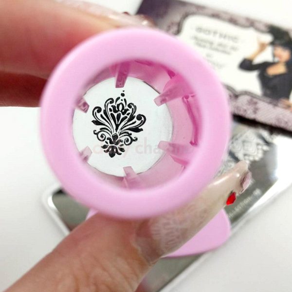 Clear Jelly Stamper & Scraper Set   Pink on Sale - Image 2