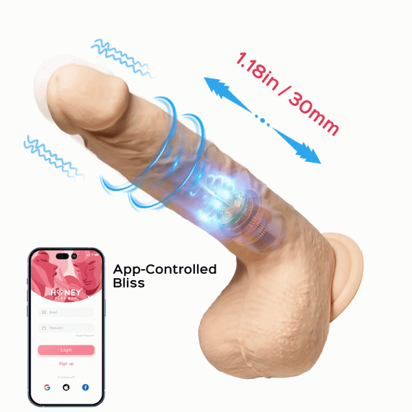 Luis App Controlled Realistic Thrusting Dildo For Discount - Image 2