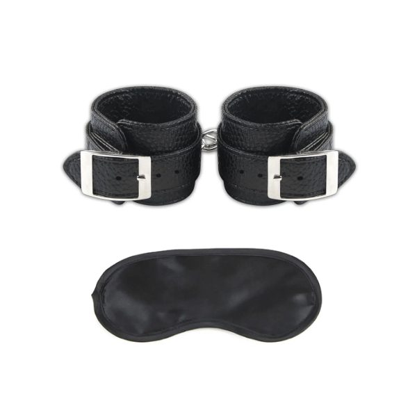 Lux Fetish Unisex Leatherette Cuffs Supply - Image 2