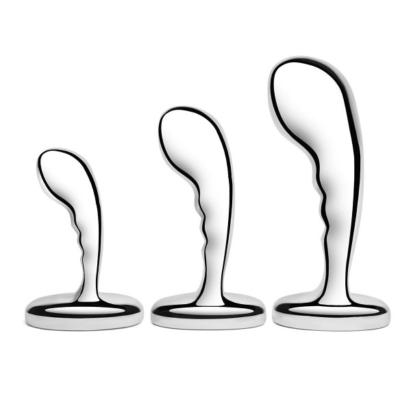 b-Vibe Stainless Steel 3-Piece P-Spot Training Set Online now