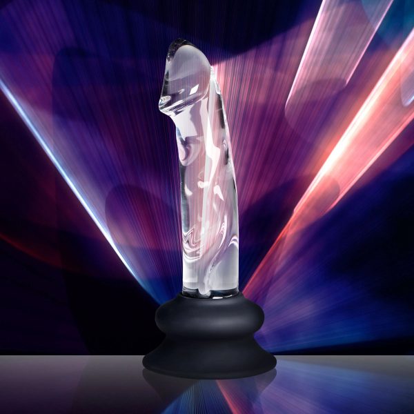 5.6 Inch Glass Dildo with Silicone Base For Discount - Image 3
