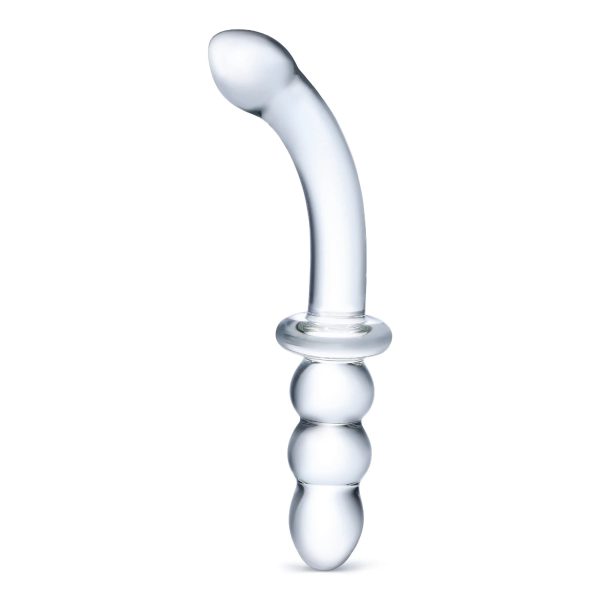8 inch Ribbed G-Spot Glass Dildo For Sale