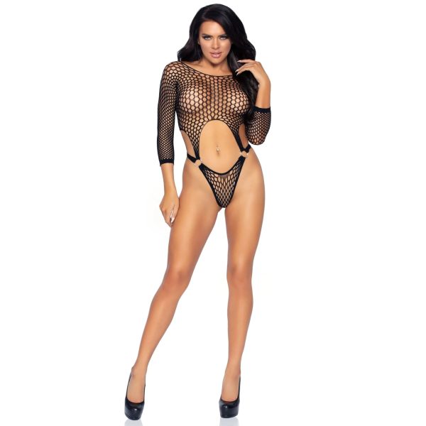 Pothole Black Suspender Top Bodysuit Supply - Image 5