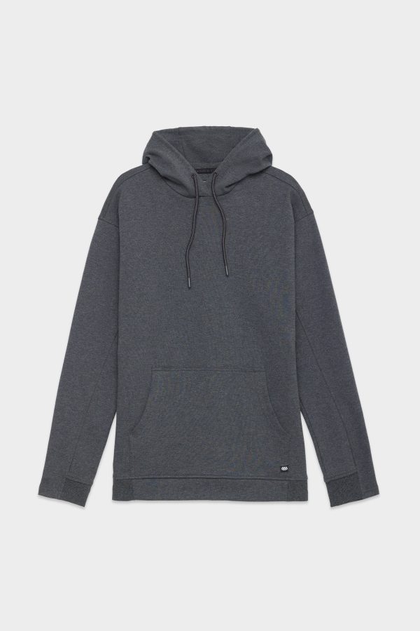 686 - Everywhere Performance Double Knit Hoodie - Heather Charcoal (Add-On) Hot on Sale - Image 2